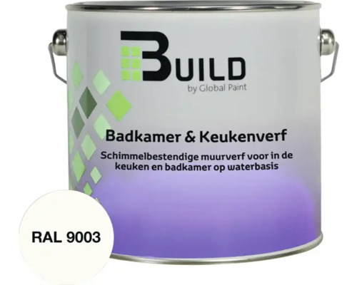 Emmer badkamer- en keukenverf met de aanduiding RAL 9003