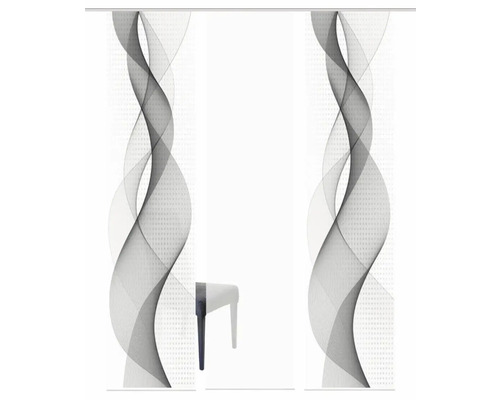 Twee schuifpanelen met golfpatroon