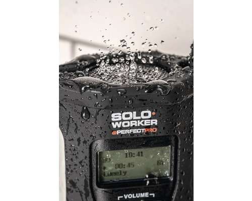 Solo Worker Perfectpro bouwradio met waterspatten