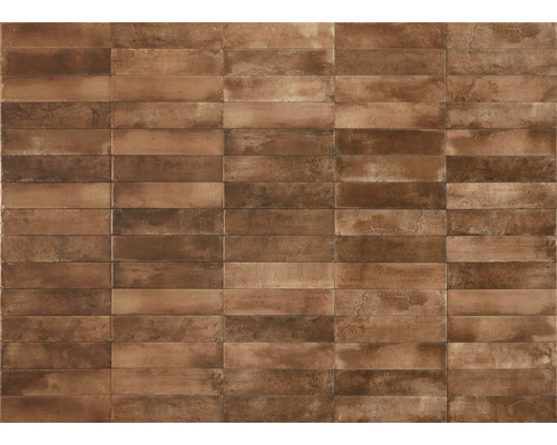 Rechthoekige tegels in baksteenlook