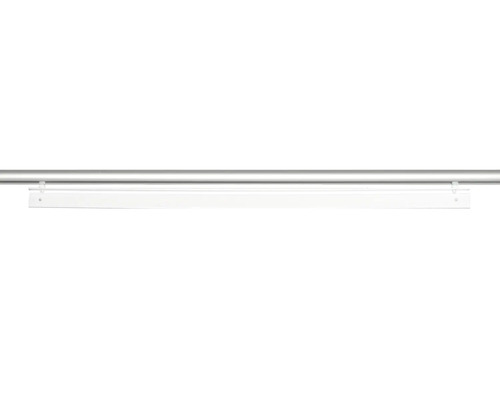 Metalen stang met witte plankdrager