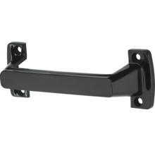 Zwarte deurgreep met montageplaat