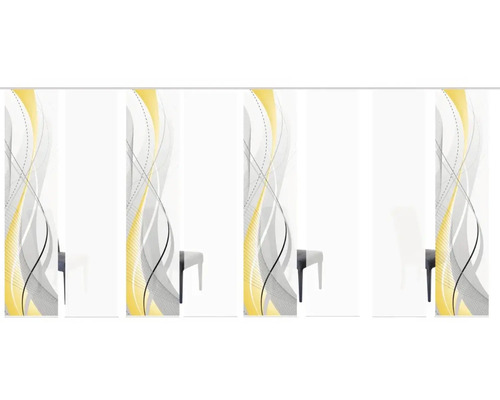 Douchepaneel met abstract patroon