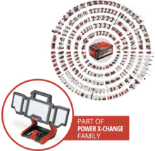 Einhell Power X-Change familie met accu en acculamp