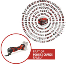 Einhell Power X-Change familie met accu multitool en accu systeemoverzicht