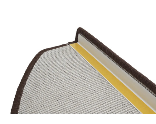 Traploper met plakstrip en bruine rand