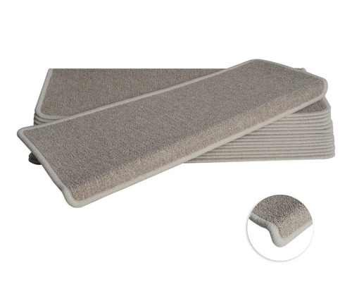 Trapmat Rambo beige 23,5x65 cm set van 15 Set trapmatten van textiel