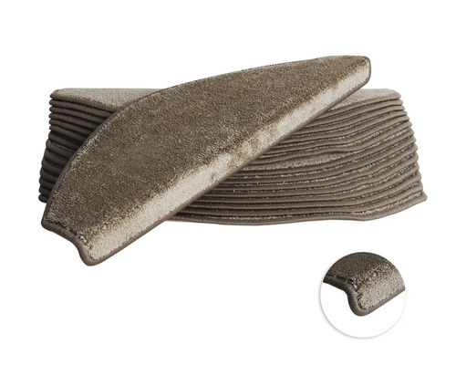 Trapmat Sweet beige 23,5x65 cm set van 15 Traptreden set voor trappen
