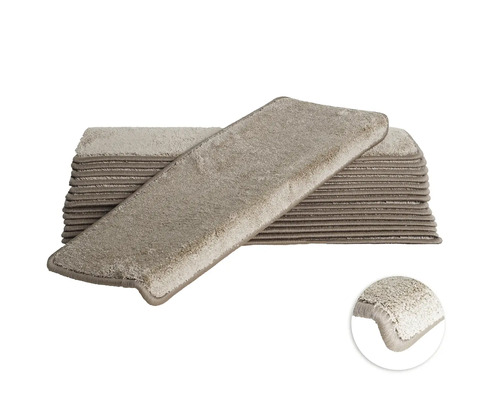 Trapmat Sweet beige 23,5x65 cm set van 15 Set trapmatten voor trappen