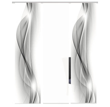 Schuifdeur met abstract design voor binnenshuis