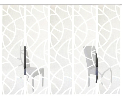 Schuifgordijn met patroon voor raamdecoratie