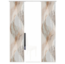 HOME FASHION Paneelgordijn Torre wit 60x245 cm set van 3