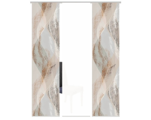 Decoratief schuifgordijn met abstract patroon voor ramen