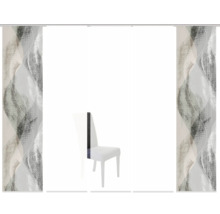 HOME FASHION Paneelgordijn Torre wit 60x245 cm set van 5