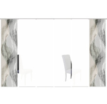 HOME FASHION Paneelgordijn Torre wit 60x245 cm set van 6