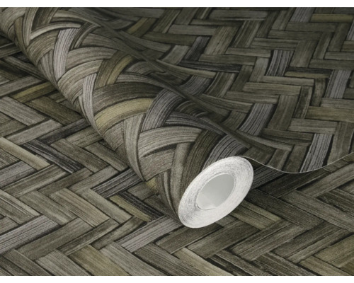 Behang met vlechtpatroon