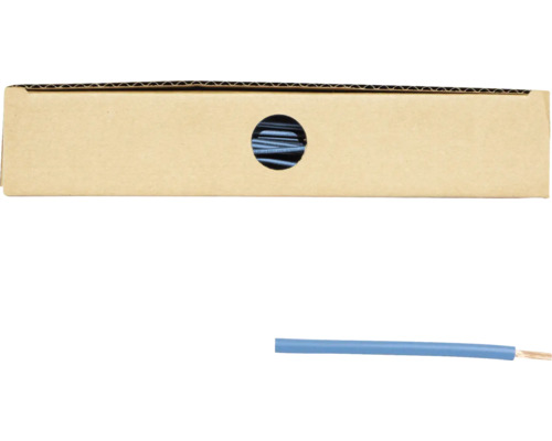 Enkeladerige draad in een spoel in een kartonnen doos