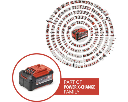 Einhell Power X-Change accu met compatibele apparaten