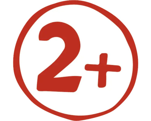 Symbool geschikt vanaf 2 jaar