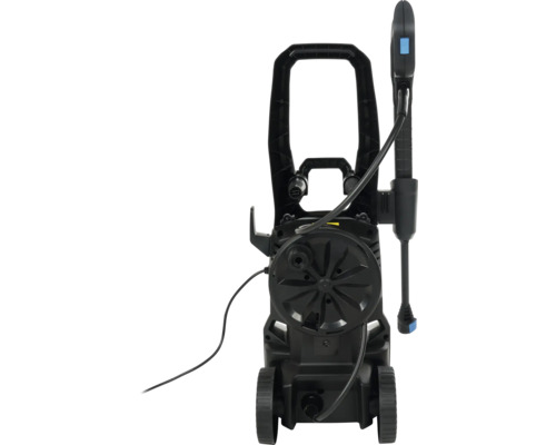 Hogedrukreiniger met wielen en spuitpistool