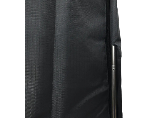 Afdekking met ritssluiting en stang