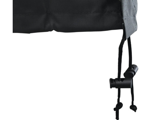 Afdekking met trekkoord ter bevestiging