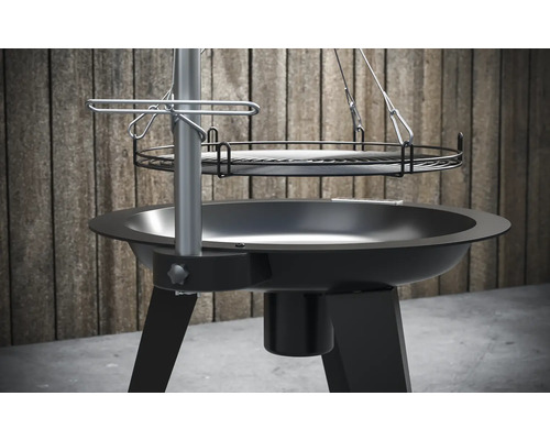 Vuurschaal met grillrooster en zwenkarm
