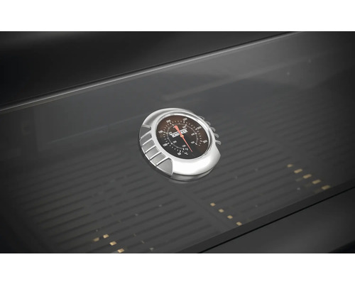 Grillthermometer op een barbecue