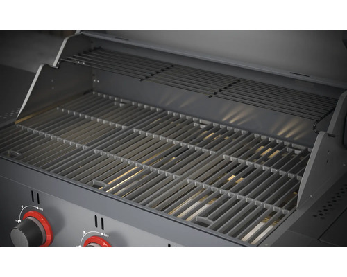 Open gasbarbecue met grillrooster