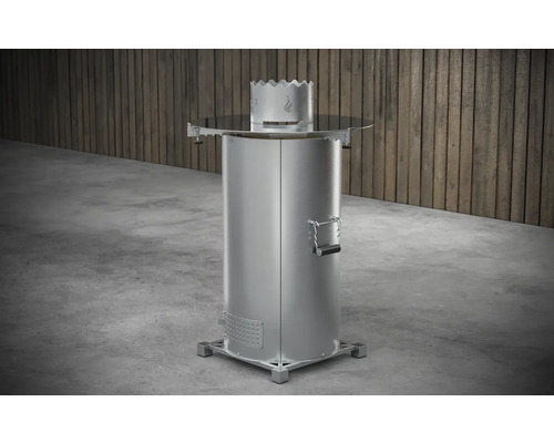 Roestvrijstalen tuingrill met opbergruimte