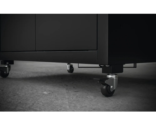 Mobiel onderkast element met wielen voor werkplaats