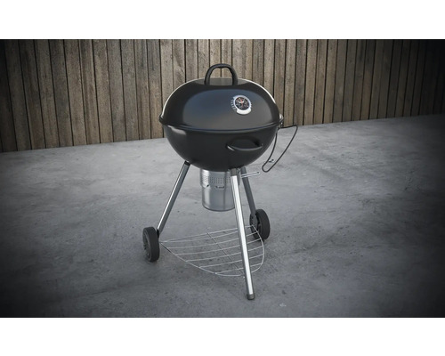 Bolvormige barbecue met thermometer