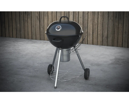 Bolvormige barbecue met dekselthermometer en opbergrooster