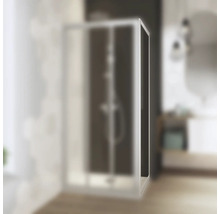 BREUER Zijwand voor douchedeur Fara4 wit 90 cm helder glas