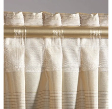 Gordijn met rimpelbandophanging aan een gordijnroede