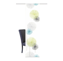 HOME FASHION Paneelgordijn Rawlins wit/groen 60x245 cm