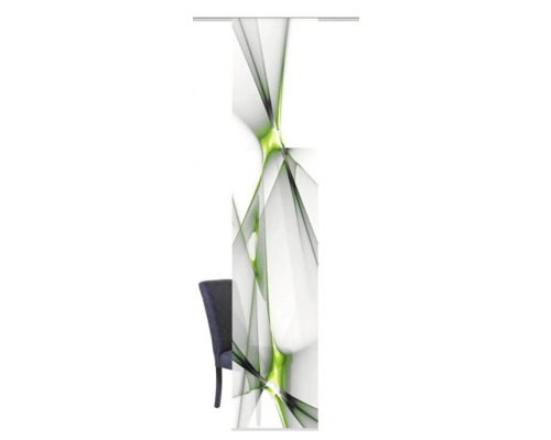 Roll up raamfolie met abstract design en stoel