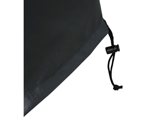 Zwarte beschermhoes met trekkoord