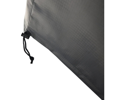 Grijze beschermhoes met trekkoord voor tuinmeubelen