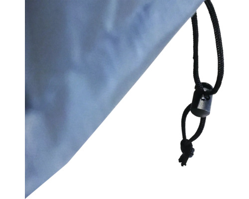 Detailopname van een beschermhoes met trekkoord