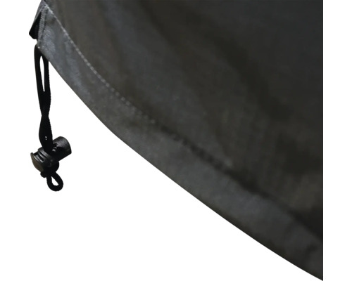 Detailopname van een beschermhoes met trekkoord