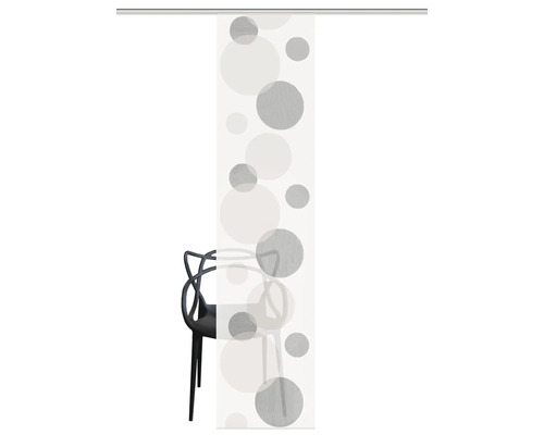 Schuifgordijn met cirkelpatroon voor een stoel