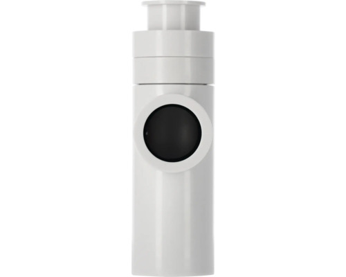 Witte sifon met zwarte opening