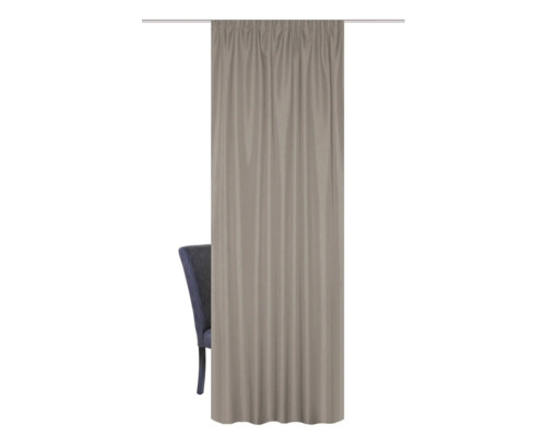 Gordijn aan het raam met plooibandophanging