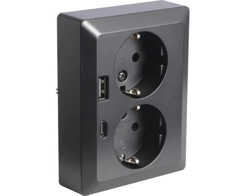 Stopcontact met twee USB-poorten
