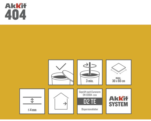 Akkif 404 productdetails: verwerkingsinstructies en eigenschappen.