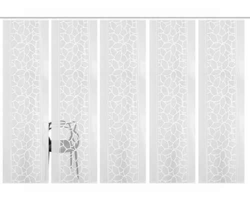 Scheidingswand met bladmotief