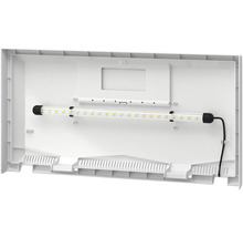 Binnenaanzicht van een aquariumafdekking met LED-verlichting