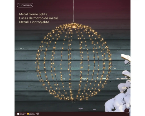 Metalen lichtobject met ledverlichting