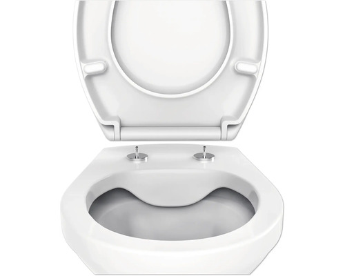 Toiletbril met open deksel